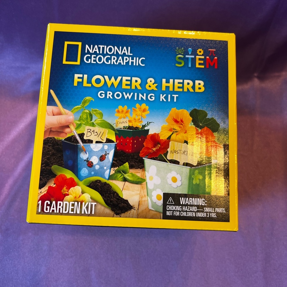 National Geographic STEM Flower & Herb Growing Kit